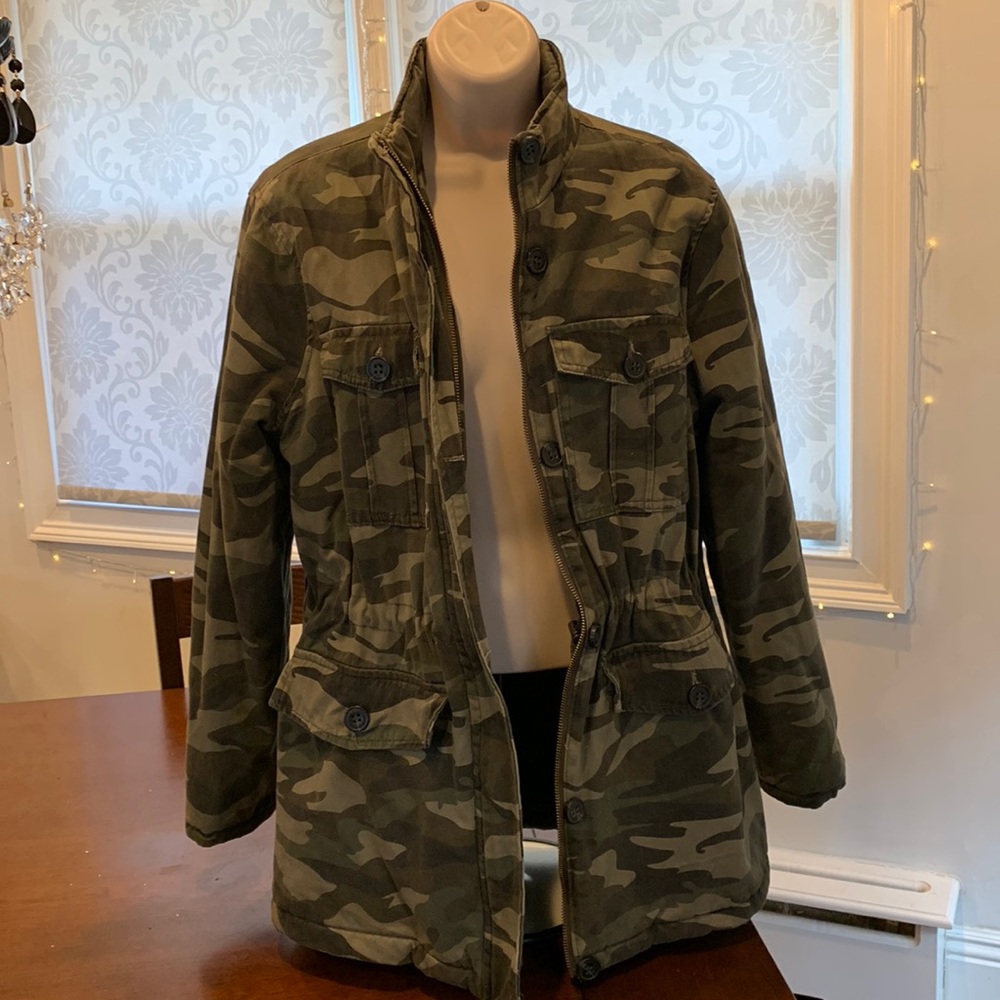 Camo Quilted, Me Jane, Comfy Coat zip up